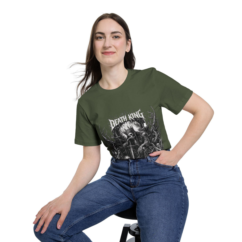 Grim Reaper Forest T-Shirt — Dark Skull Gothic Tee
