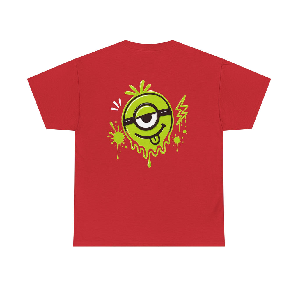 Juicy Graffiti Tee — Neon Green Street Art Graphic T-Shirt