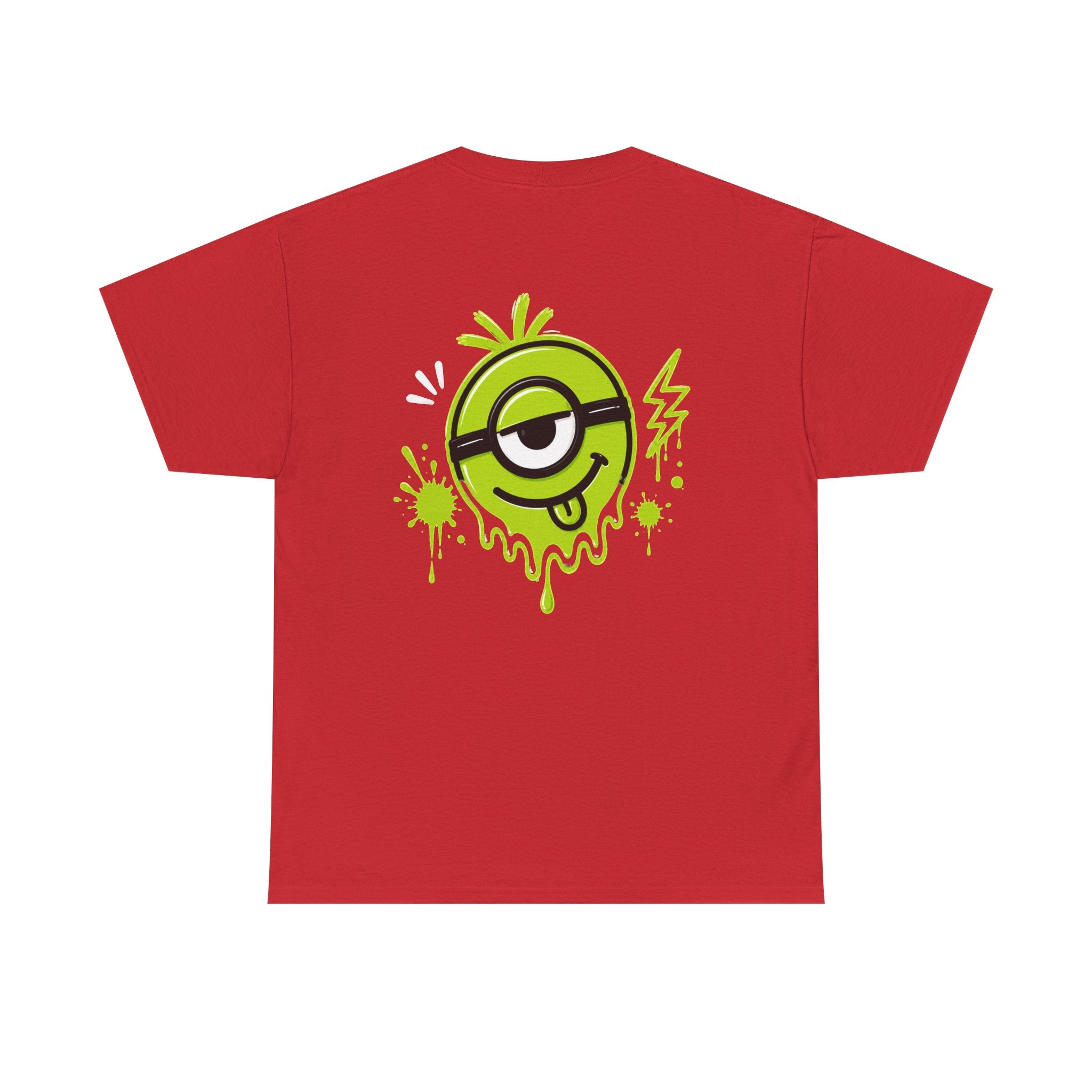 Juicy Graffiti Tee — Neon Green Street Art Graphic T-Shirt