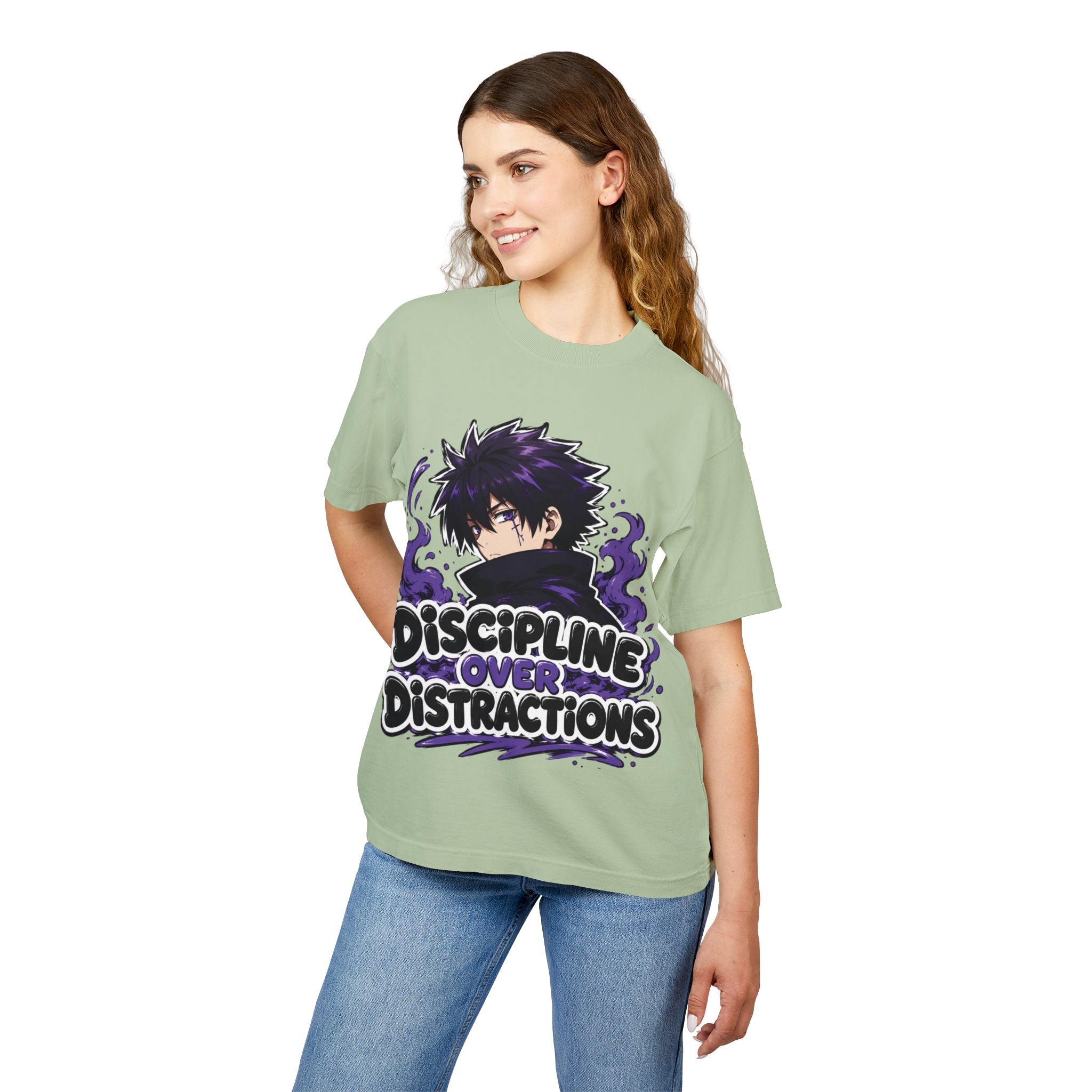Discipline Over Distractions Graphic Tee — ‘Unbreakable’ Anime-Inspired Streetwear
