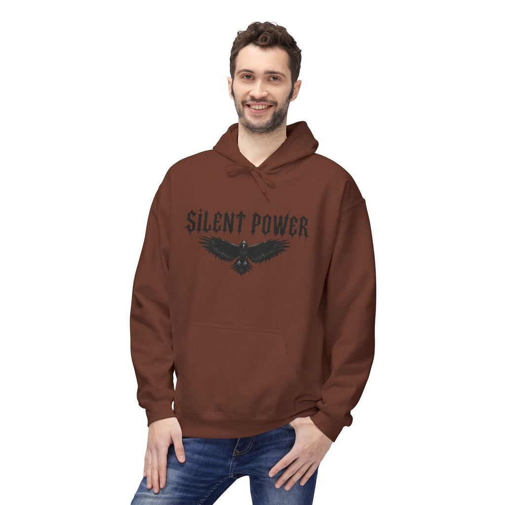 Silent Power Hoodie — Lion Crest Graphic Pullover